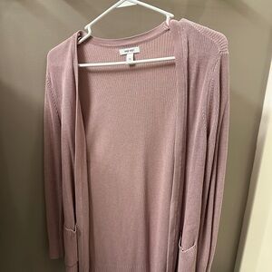 Nine West Pink Long Cardigan